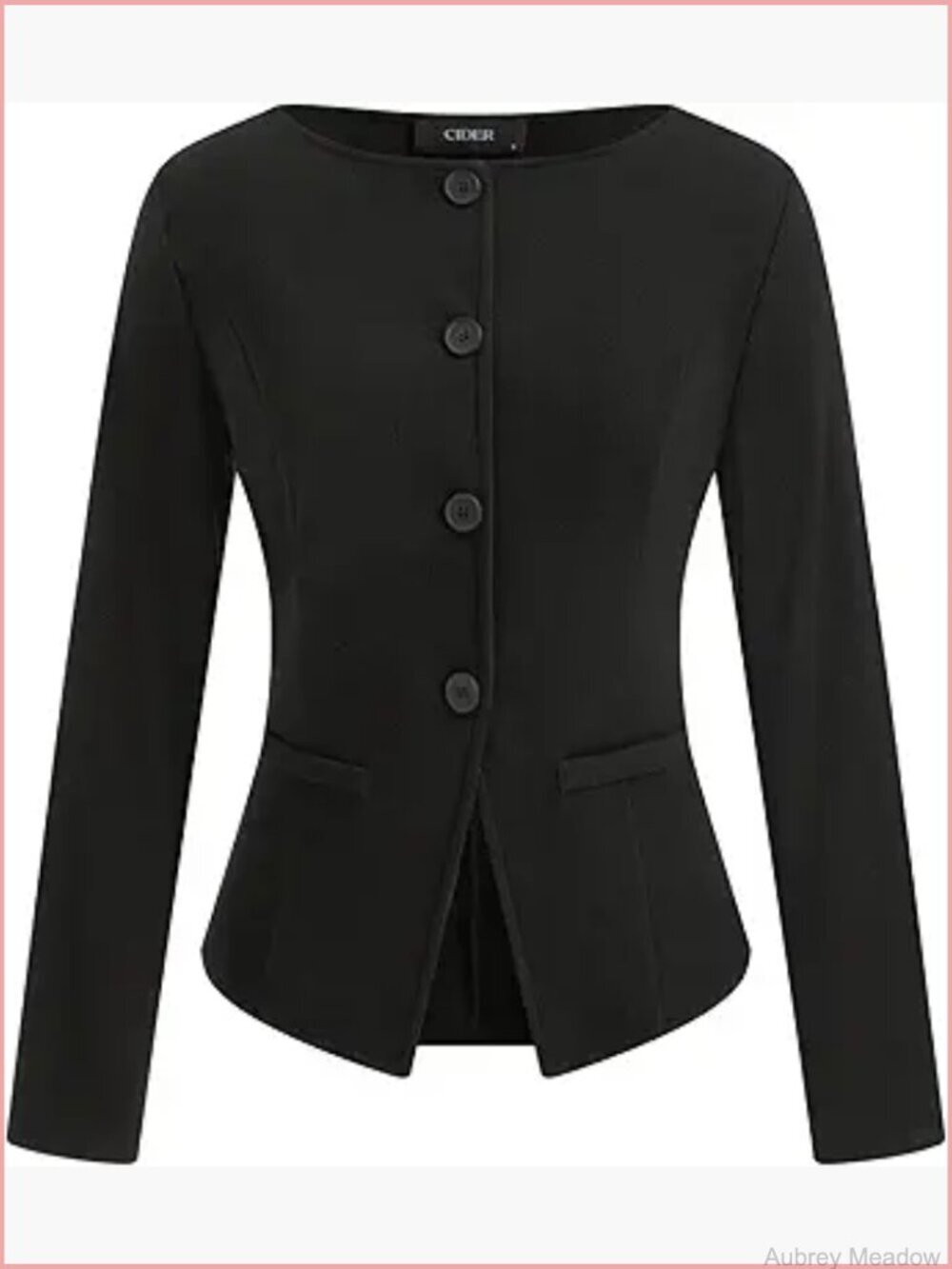 Long Sleeve Button Down Cardigan Blazer Jacket Classic Office Wear